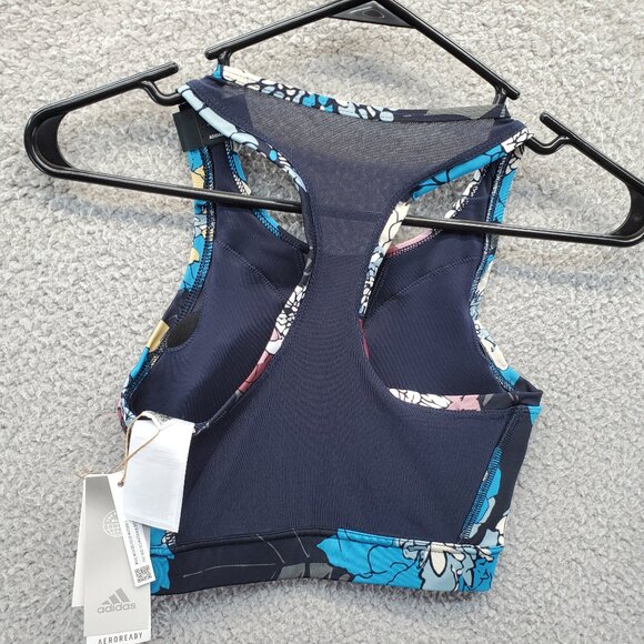 Adidas Women’s Medium-Support All-Over Print Sports Bra Size XSAC Multic… - Picture 5 of 9